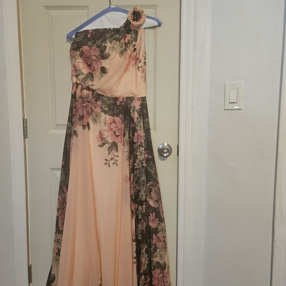 Grace Karin Peach Floral Dress